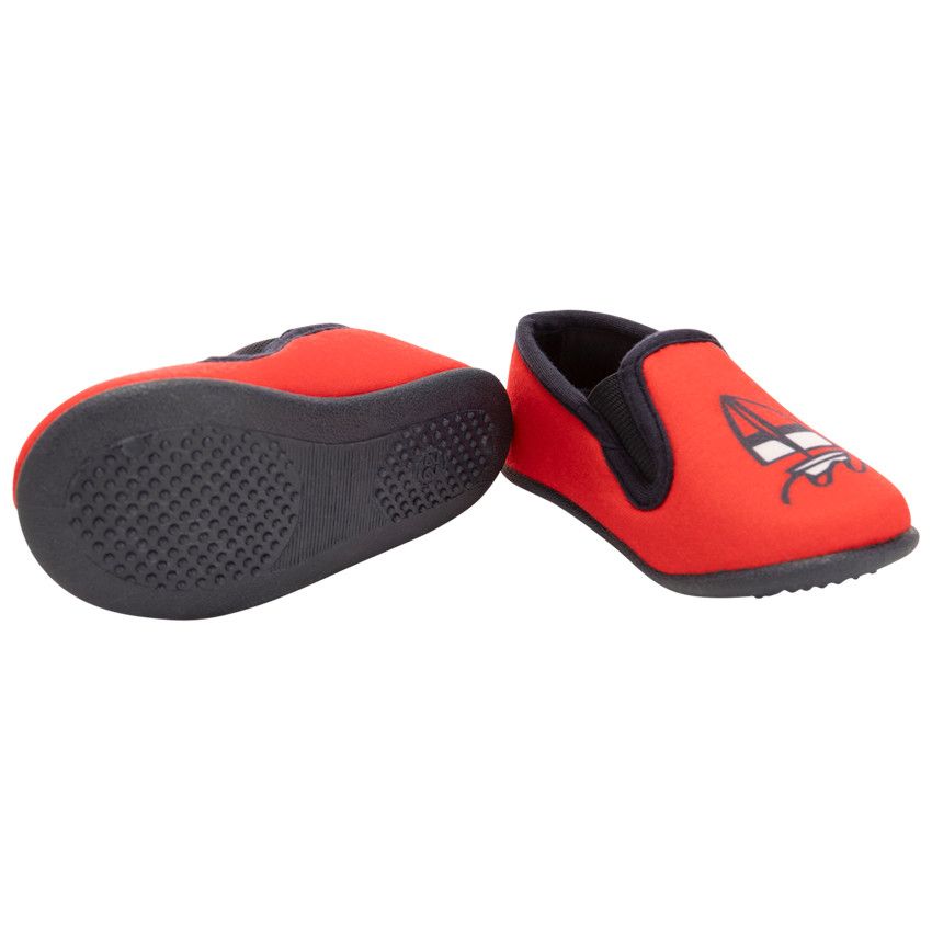 Chaussons bas print voilier pour bébé garçon - Rouge