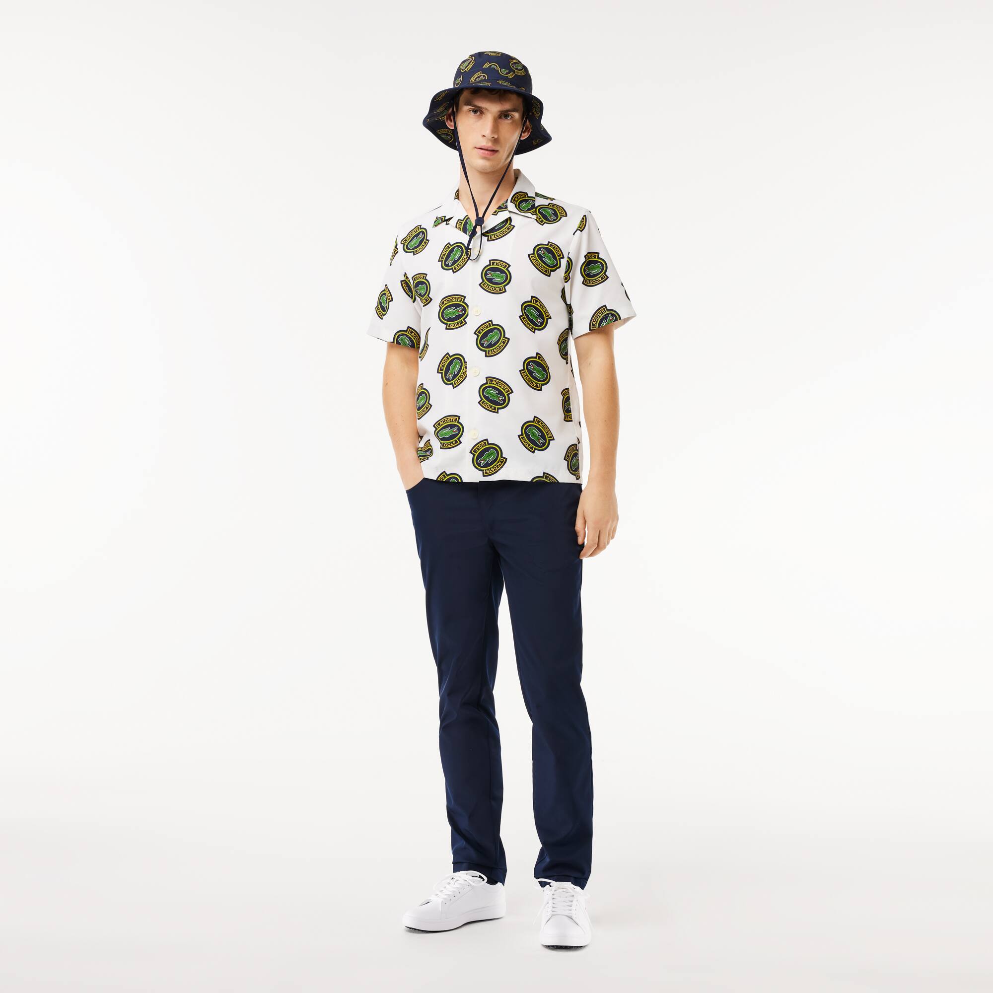 Ultra-Dry Anti-UV Golf-Hemd Kurze Armel - Weiss - Lacoste - Herren