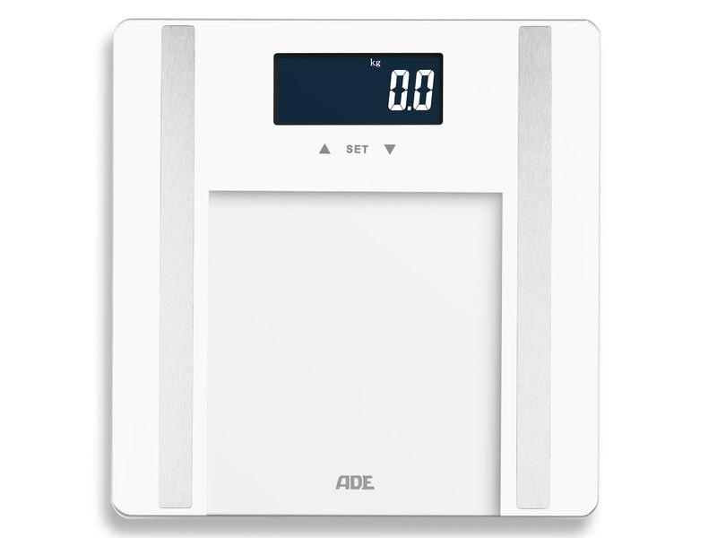 ADE Körperanalysewaage Ines Weiss Digitale Körperfettwaage bis 200 kg