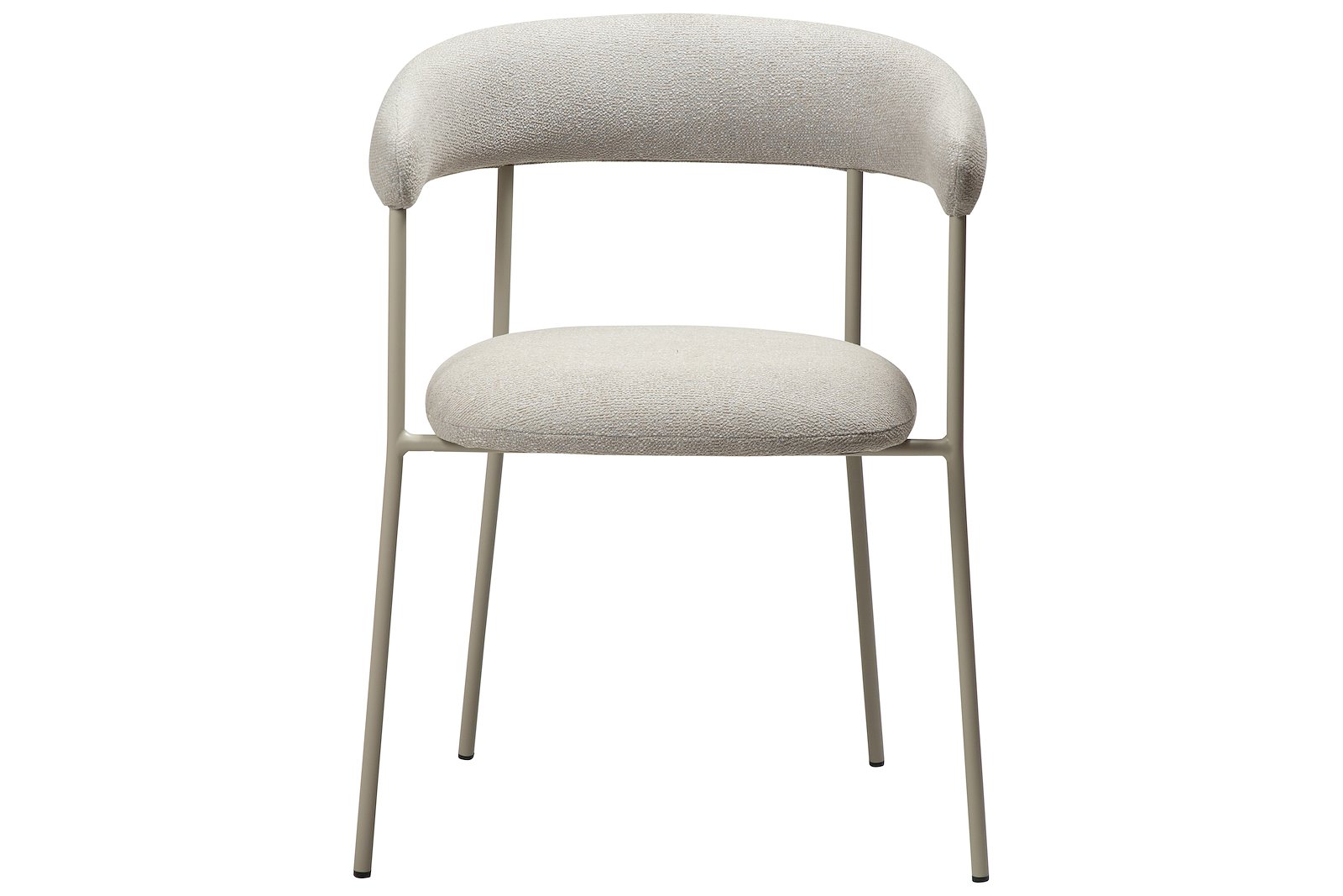 Plenti spisestol Med arm. Tekstil Bouclé Cashmere og cashmere ben.