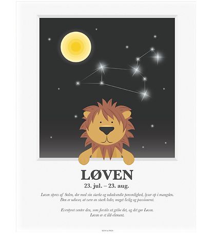 Kids by Friis Poster - Sternzeichen - Der Löwe
