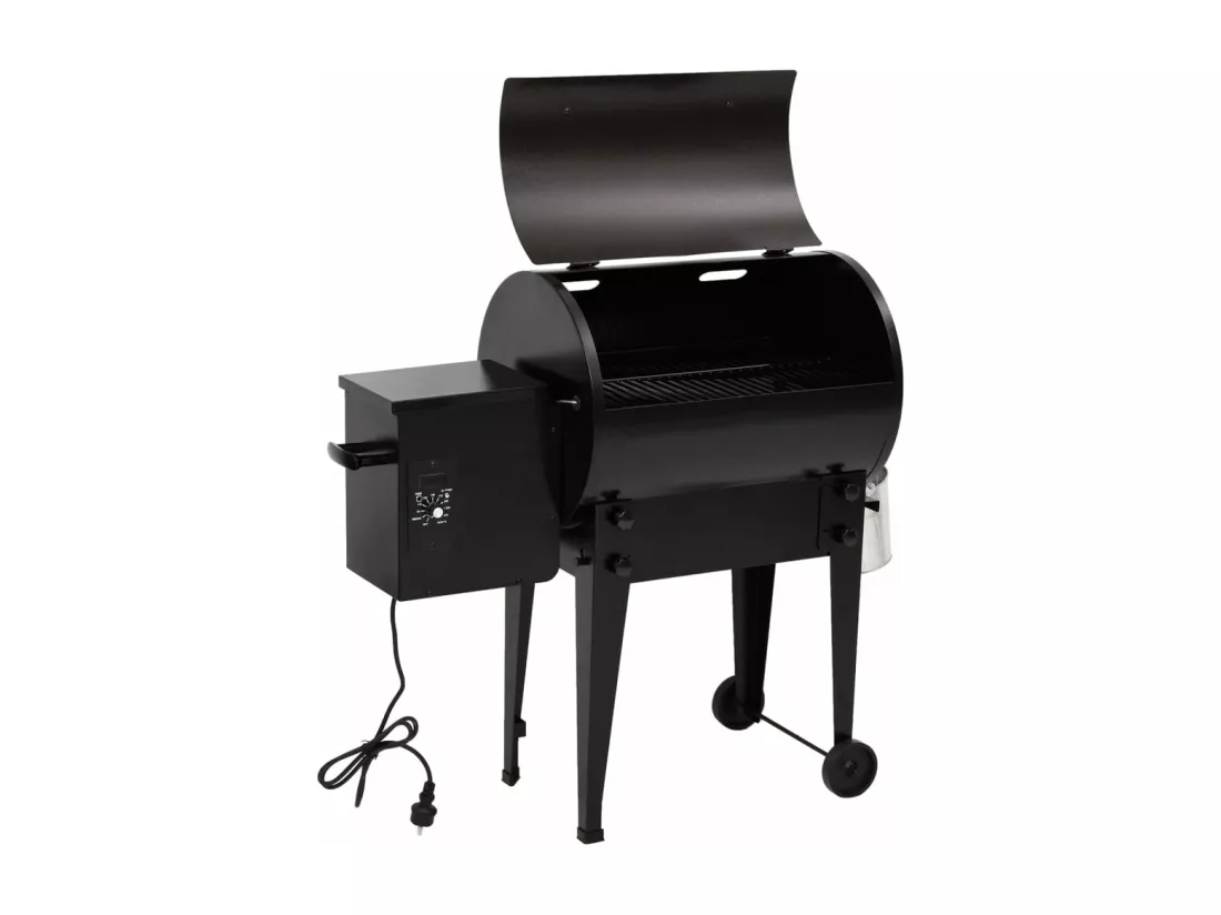 Gril à granulés noir 94 cm fer