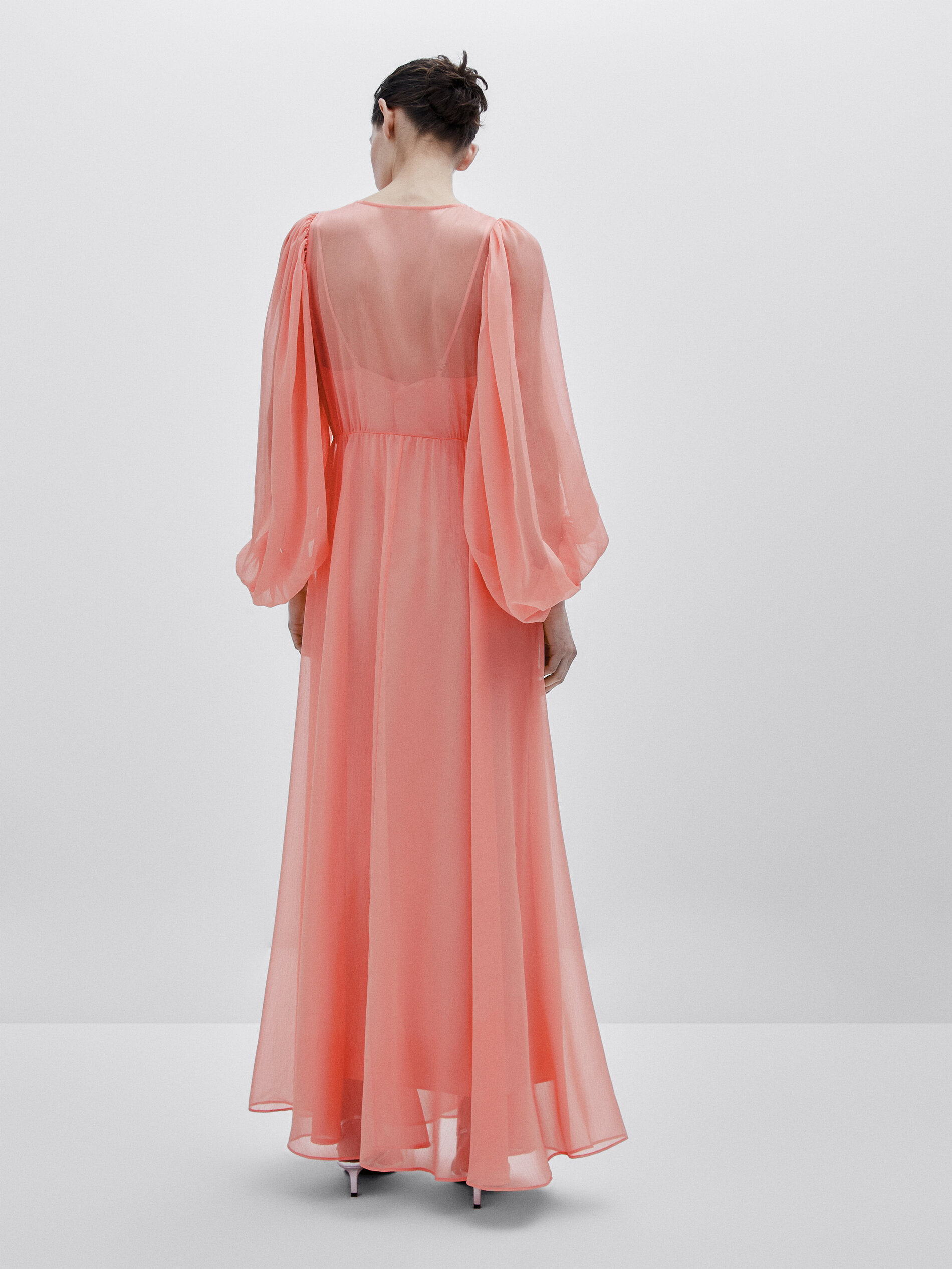 Vestido longo romântico - Studio - ROSA
