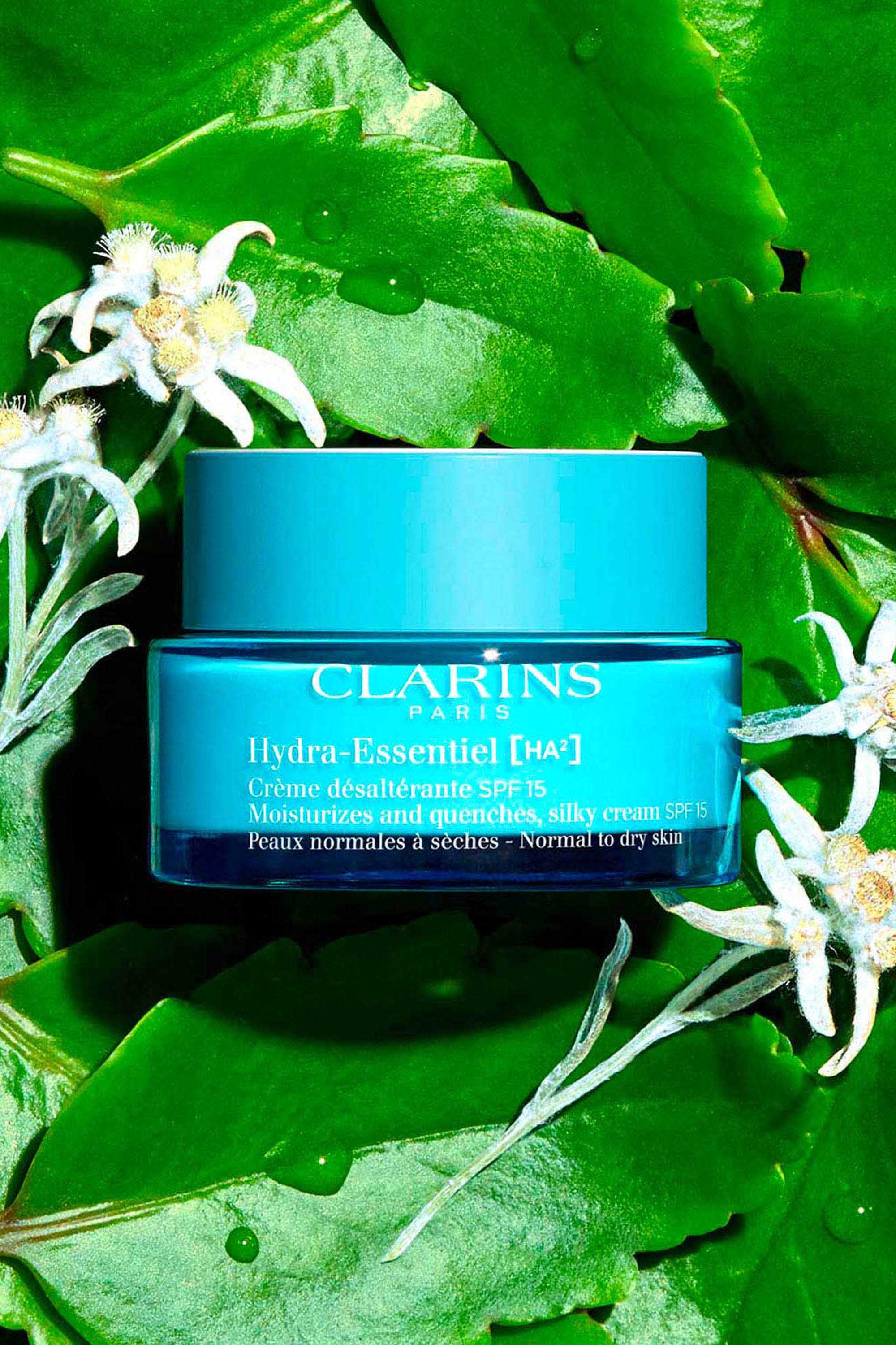 Clarins Crème hydratante SPF15 peaux normales à sèches Hydra-Essentiel-50 ml