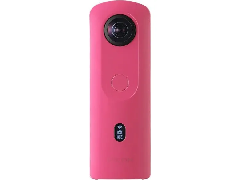 Ricoh THETA SC2 - 360° Videokamera - 4K / 30 fps - 12.0 MP - flash 14 GB - intern flash hukommelse - Wireless LAN, Bluetooth - pink