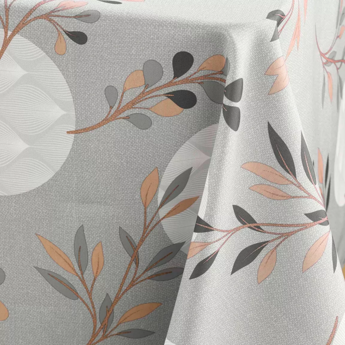 Nappe rectangulaire anti tache (150 x 240 cm) Manola Grise