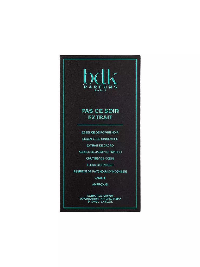 BDK Pas Ce Soir Extrait 100ml keine Farbe