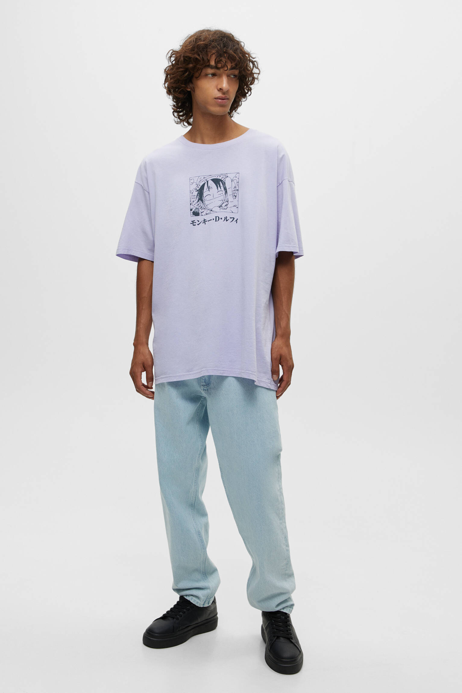 CAMISETA ONE PIECE LUFFY - MALVA