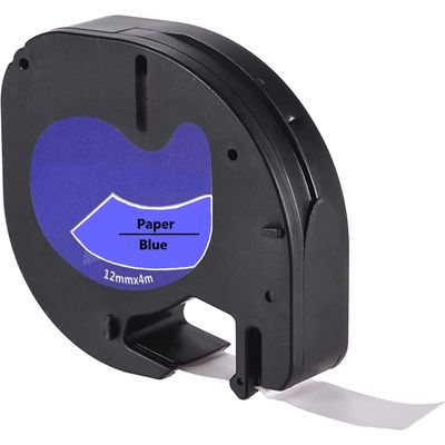 Ruban compatible DYMO S0721650 - Switch - Ruban d'étiquettes auto-adhésives - 1 rouleau (1,2 cm x 4 m) - bleu