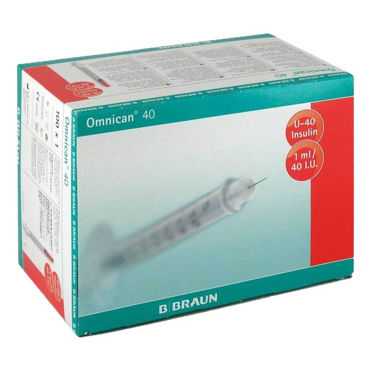 Omnican Insulinspritze 1ml  U-40 m. Kan. 0,3x8mm, 100X1 St