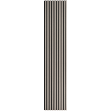 Lattenwand 260x52,6 cm taupe, dikte 22 mm