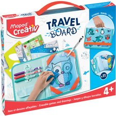 Creativ Kit de dessin voyage TRAVEL BOARD, 19 pièces