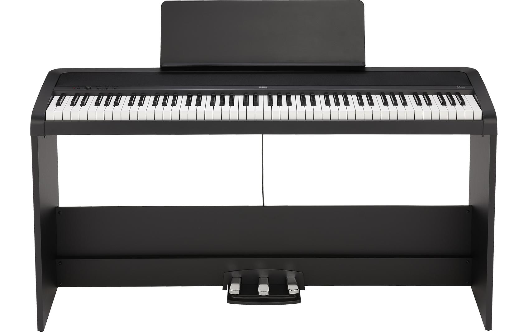 E-Piano B2SP Schwarz<br>Digitalpiano mit Ständer