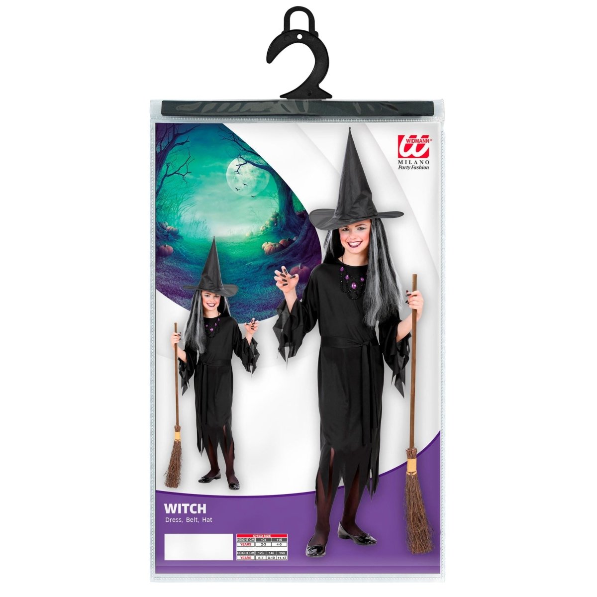 Halloween Jurk Kind Heks 2 delig