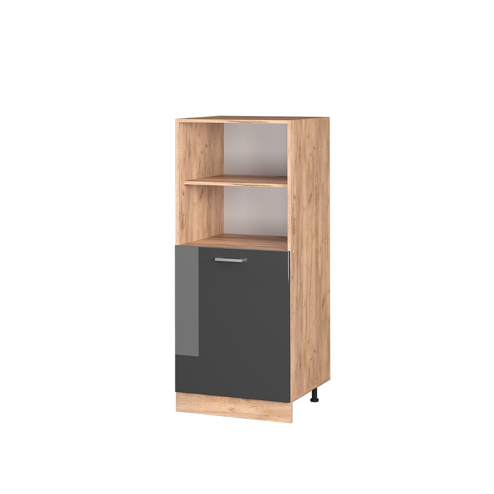 Vicco Backofenumbauschrank Küchenschrank Küchenzeile R-Line 60 cm Eiche Anthrazit kleine Tür