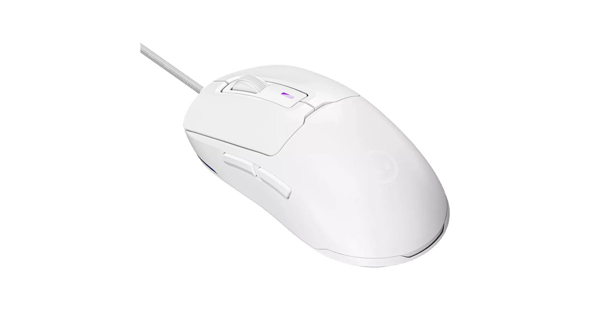 LORGARMSA10 gaming muis  (Wit, 100 - 12000 dpi, Ultralight, RGB)