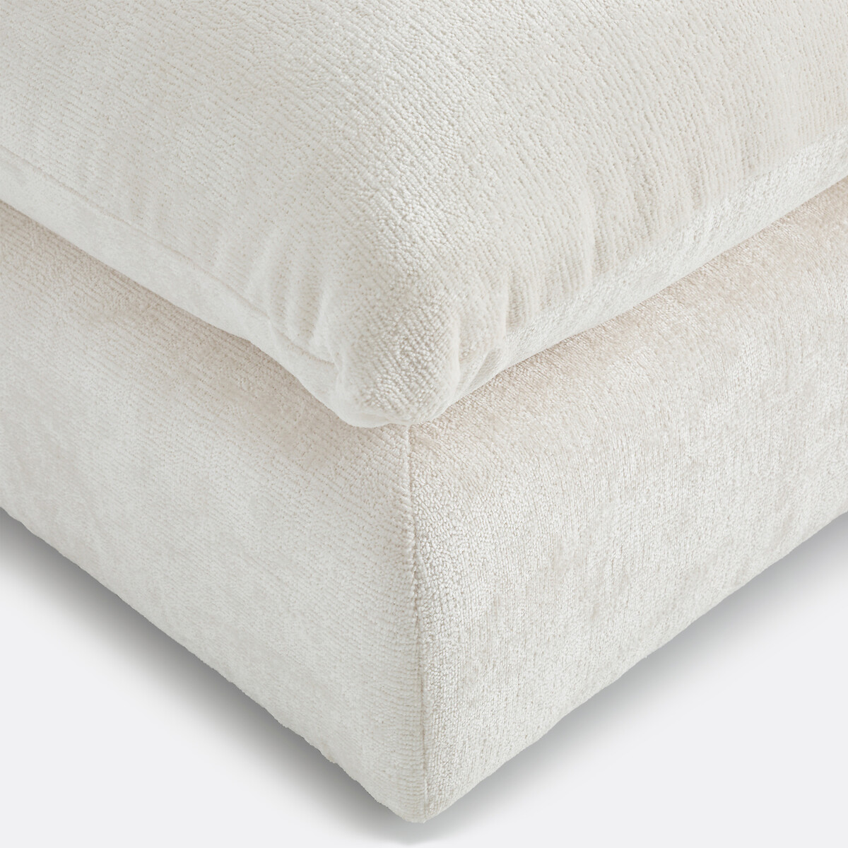 LA REDOUTE INTERIORS<br>Puff modulável, veludo texturizado, Malo