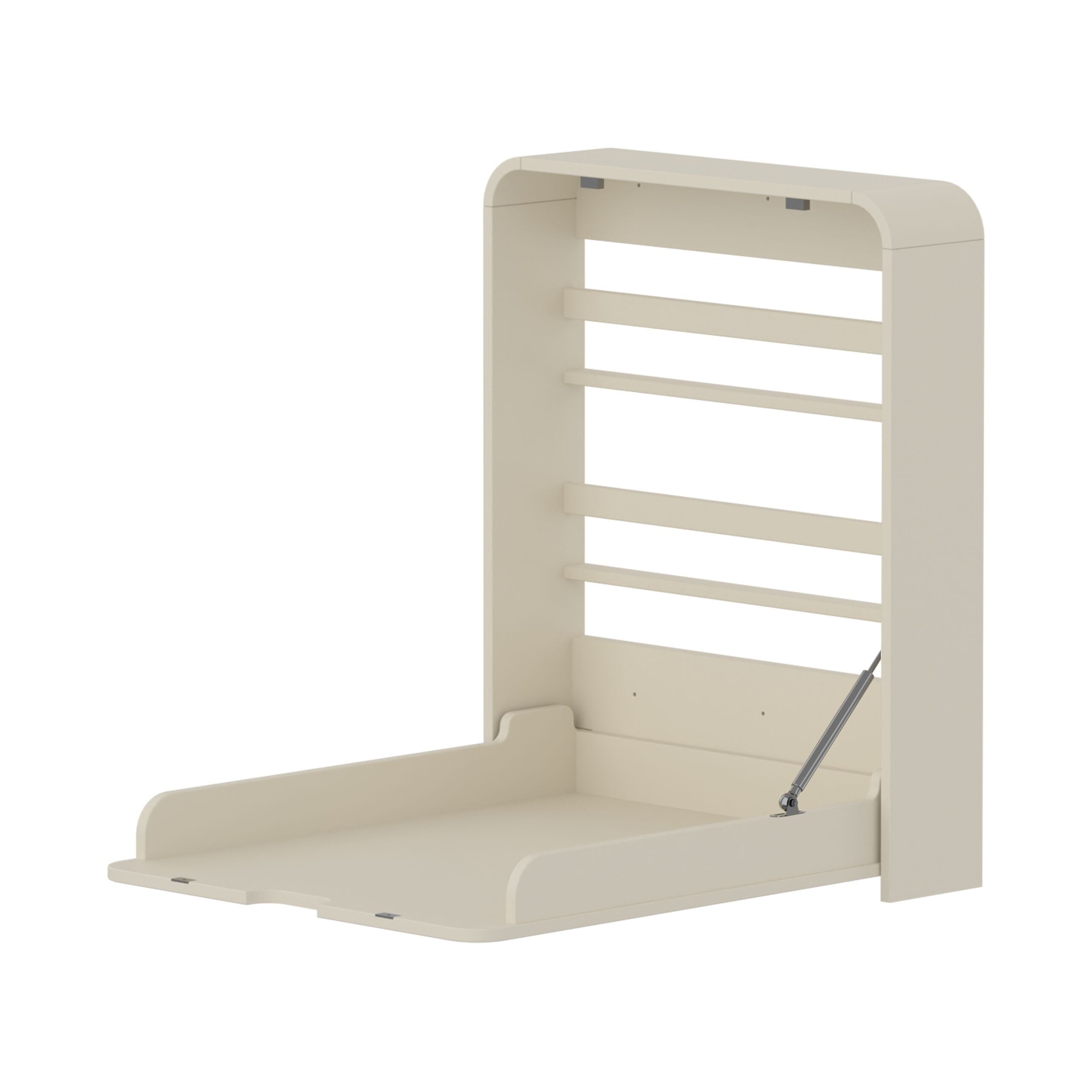 NOVA Wandhängender Wickeltisch cream - Creme / B: 64.0 cm x T: 15.0 cm x H: 78.0 cm