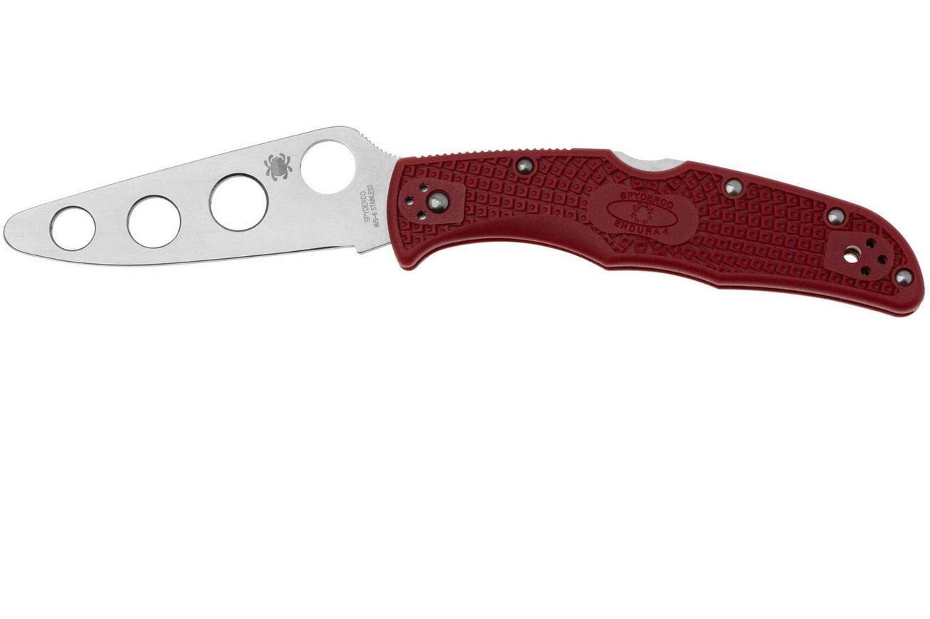 Spyderco Endura 4 Trainer C10TR Red FRN, trainingsmes