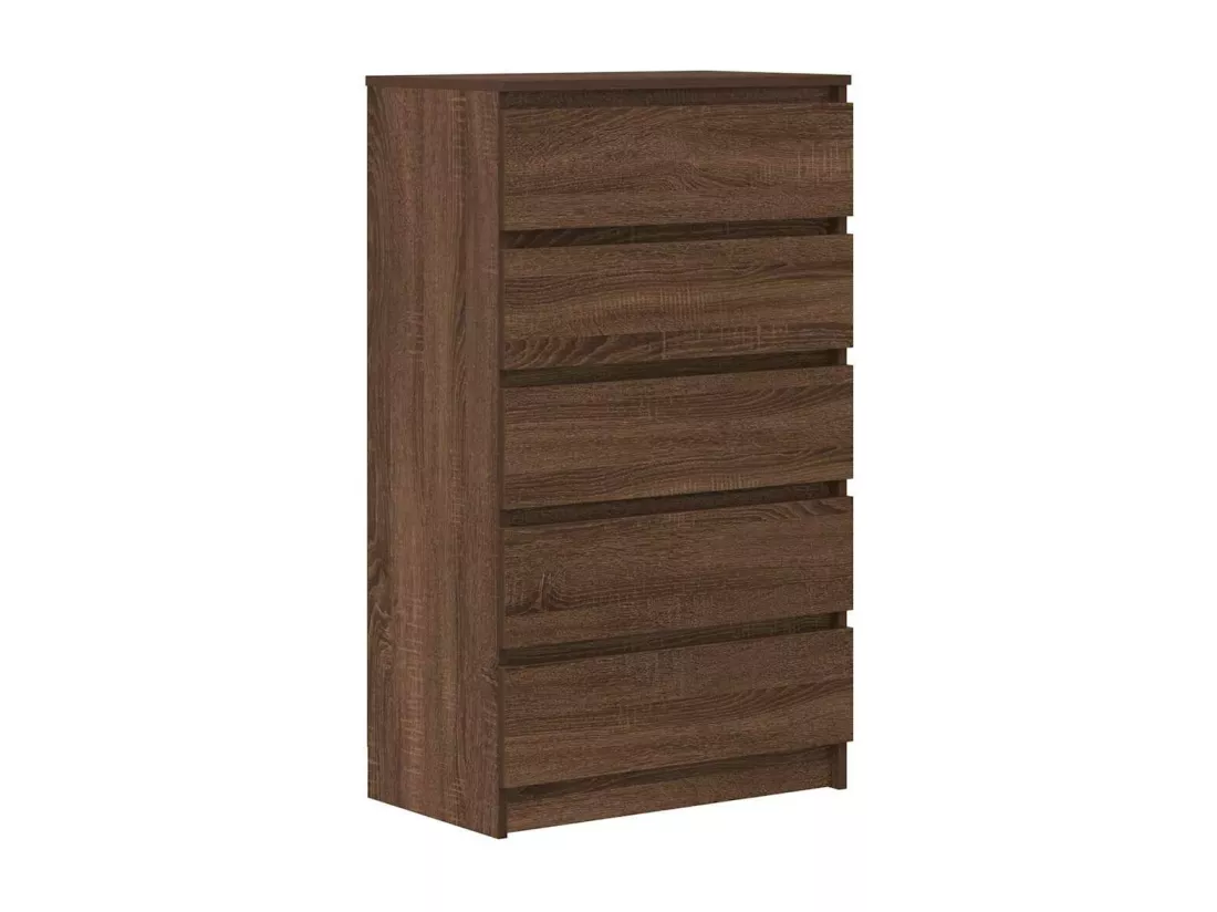 Commode Chêne marron 60x36x103 cm Bois d'ingénierie
