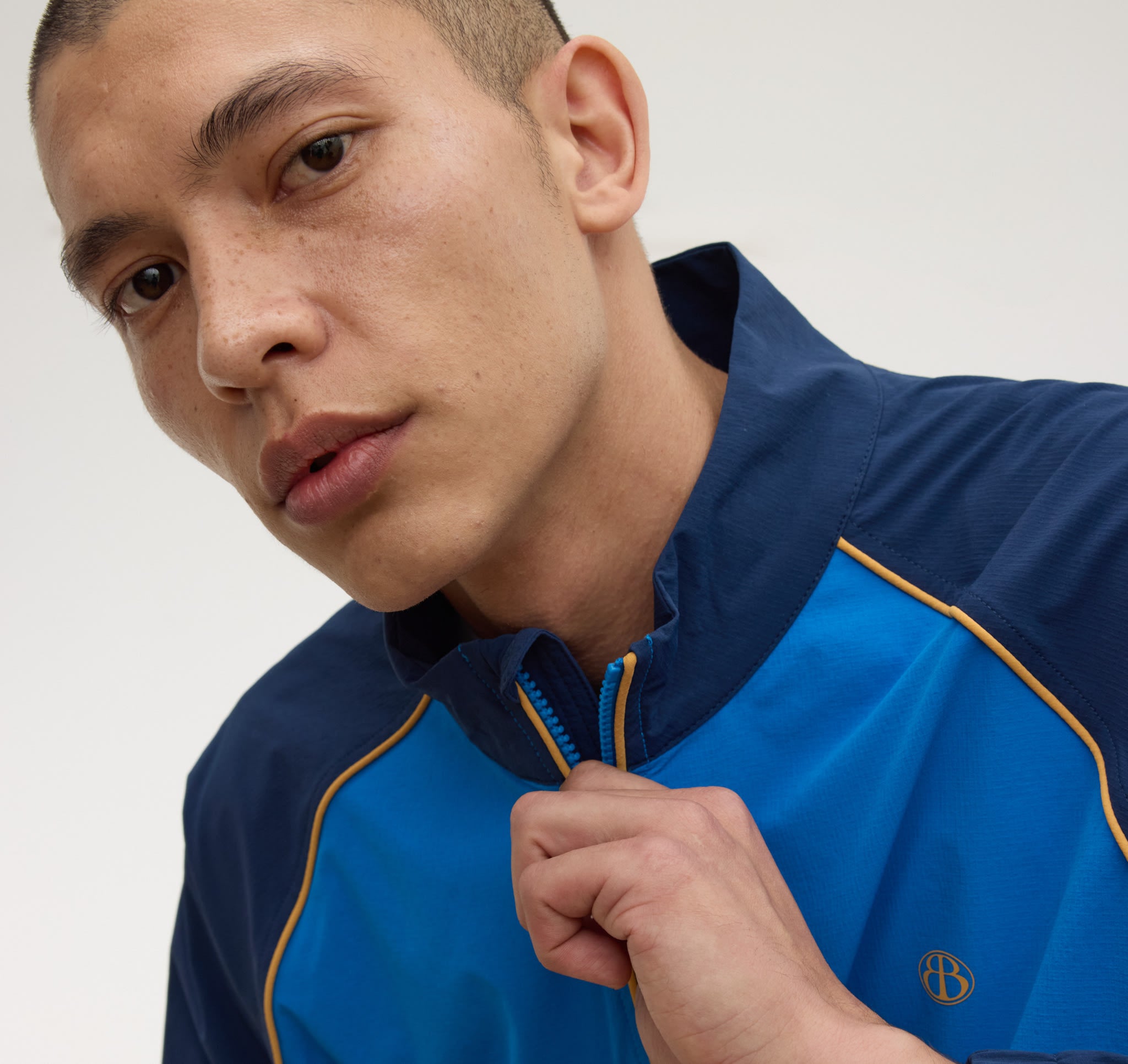 RECYCLED NYLON<br>Track Half Zip Jacket