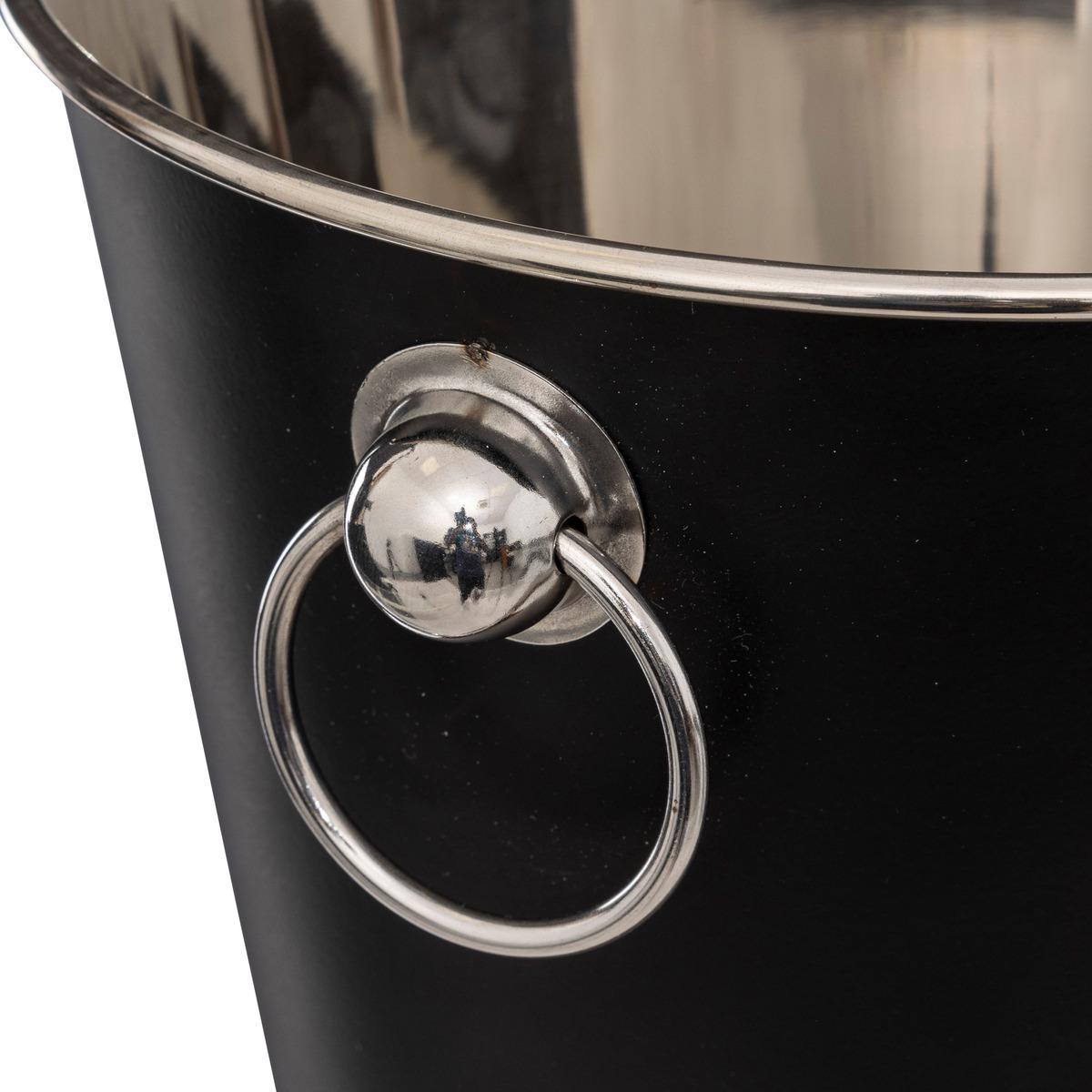 SEAU CHAMPAGNE NOIR PLATEAU MANGUIER