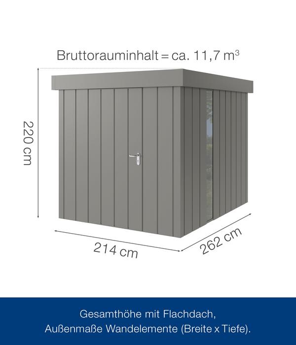Hörmann Metallgerätehaus Juno JFD6 M-Sk