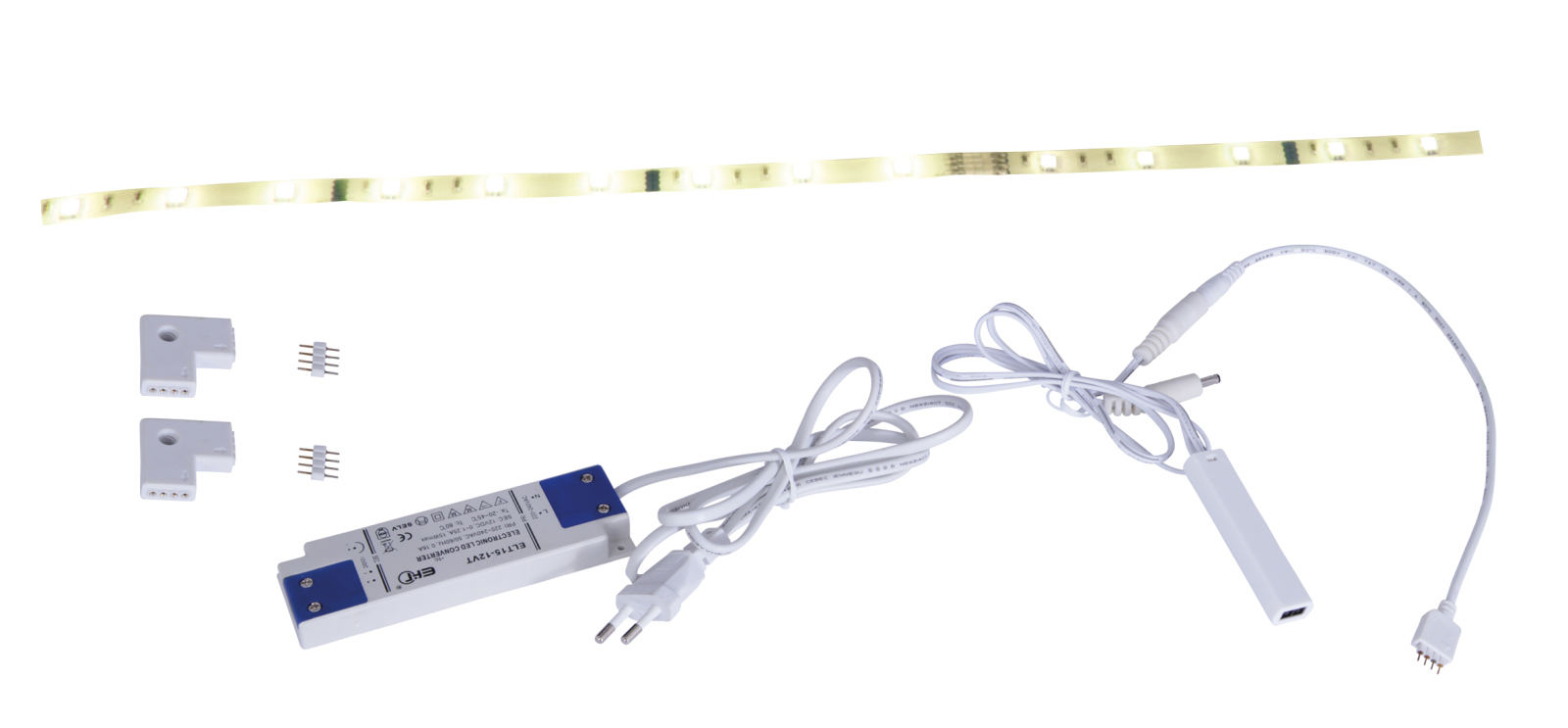 3er-Set LED-Stripe - weiß - mit Bewegungsmelder - je 30 cm