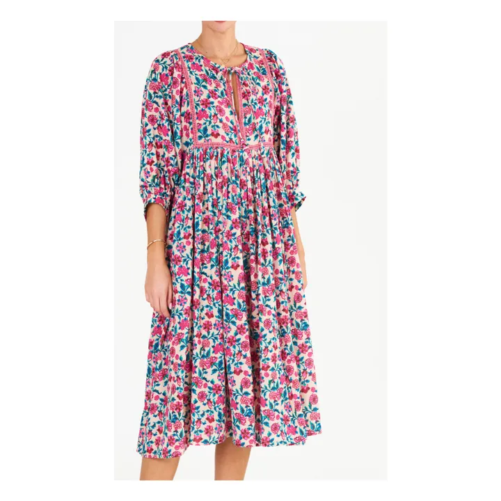 M.A.B.E. Robe Longue Imprimée | Rose
