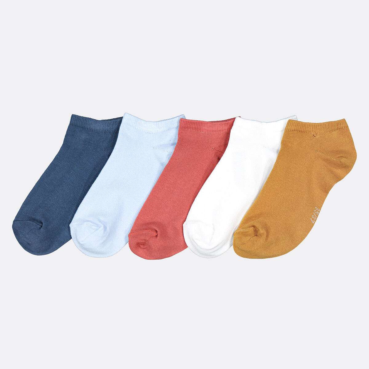 COLEÇÃO LA REDOUTE<br>Conjunto de 5 pares de meias lisas