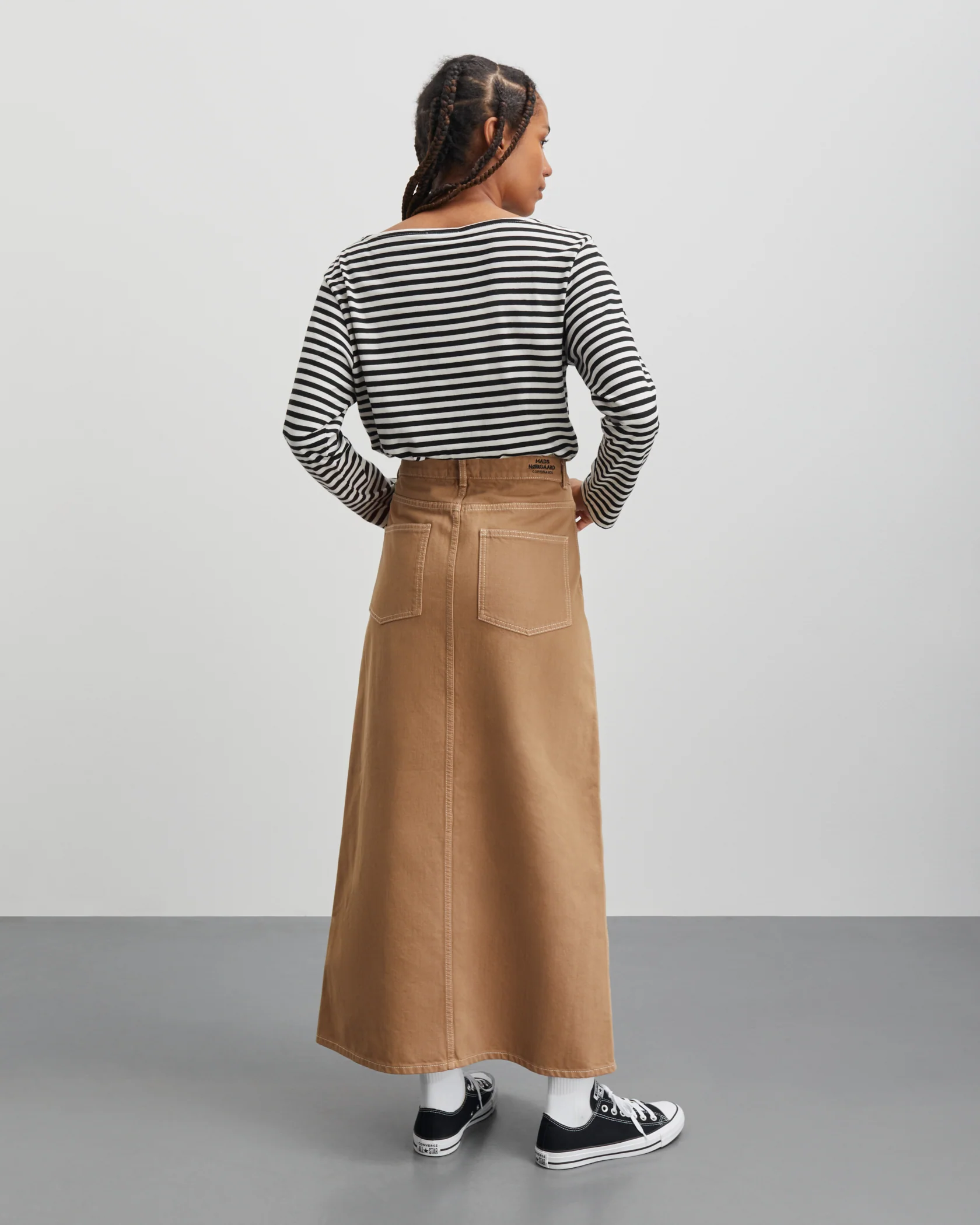 Mads Nørgaard  Soil Ketty denimnederdel - Tiger's Eye
