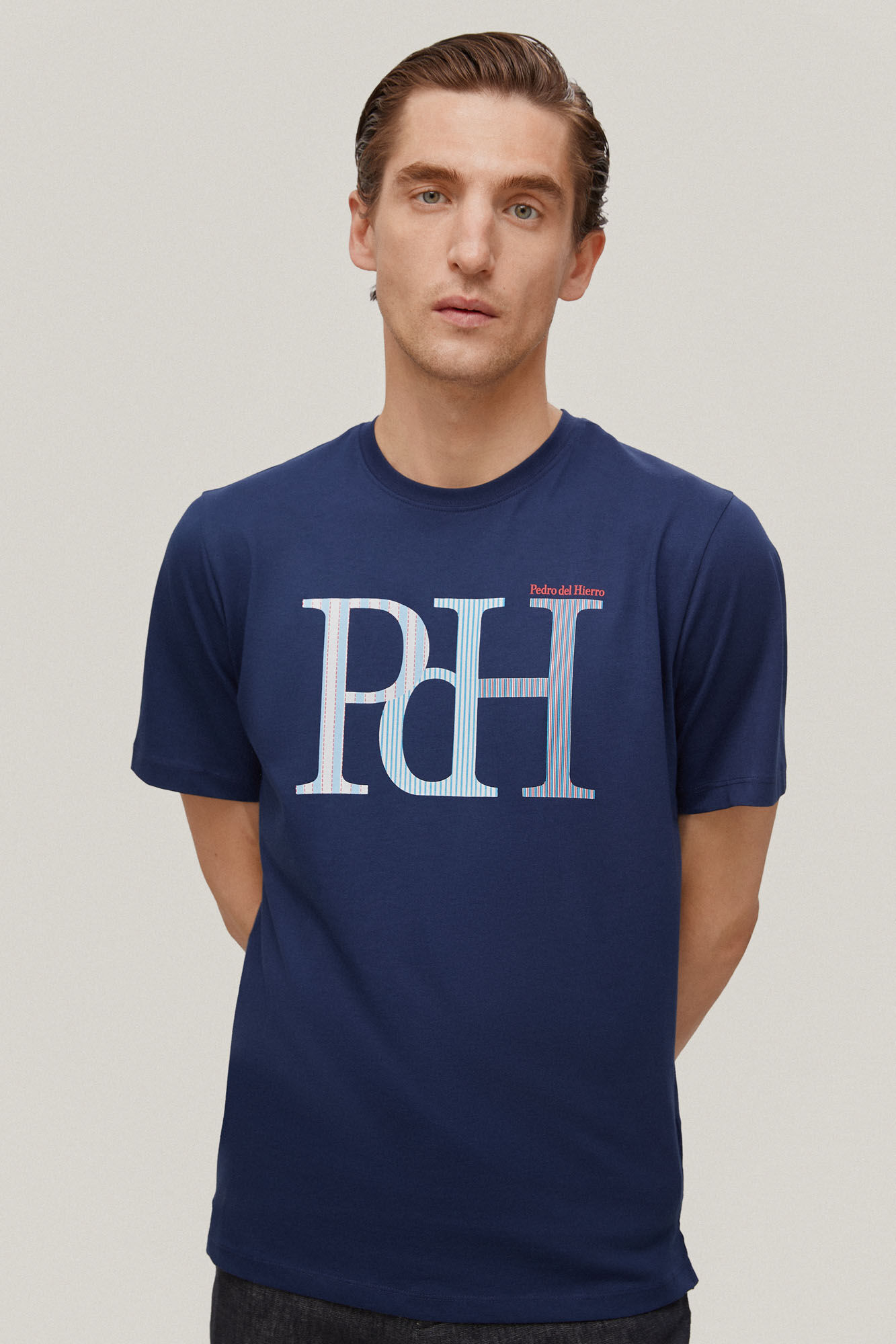 Camiseta com logo de fantasia - Azul