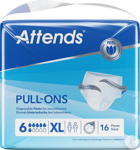 Attends Pull-Ons 6 XL 16 Pièces