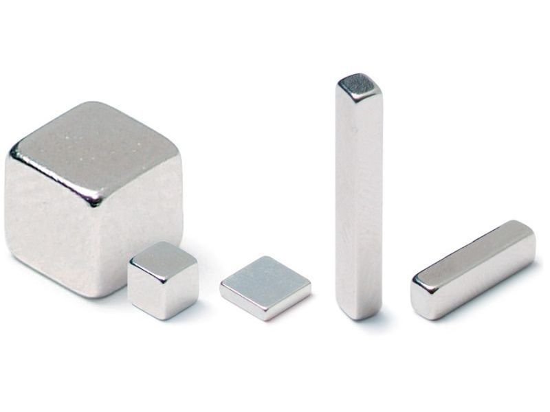 Quadermagnet Neodym, silber