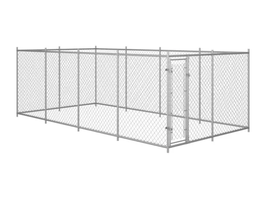 Chenil extérieur cage enclos 760 x 380 x 190 cm 02_0000466