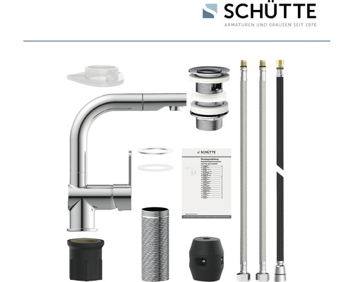 SCHÜTTE LONDON wastafelkraan, chroom 79710