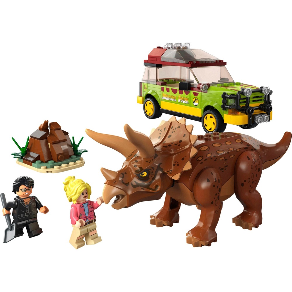 LEGO Jurassic Park 76959 Triceratops Forschungsset Jurassic World mit Spielzeugauto