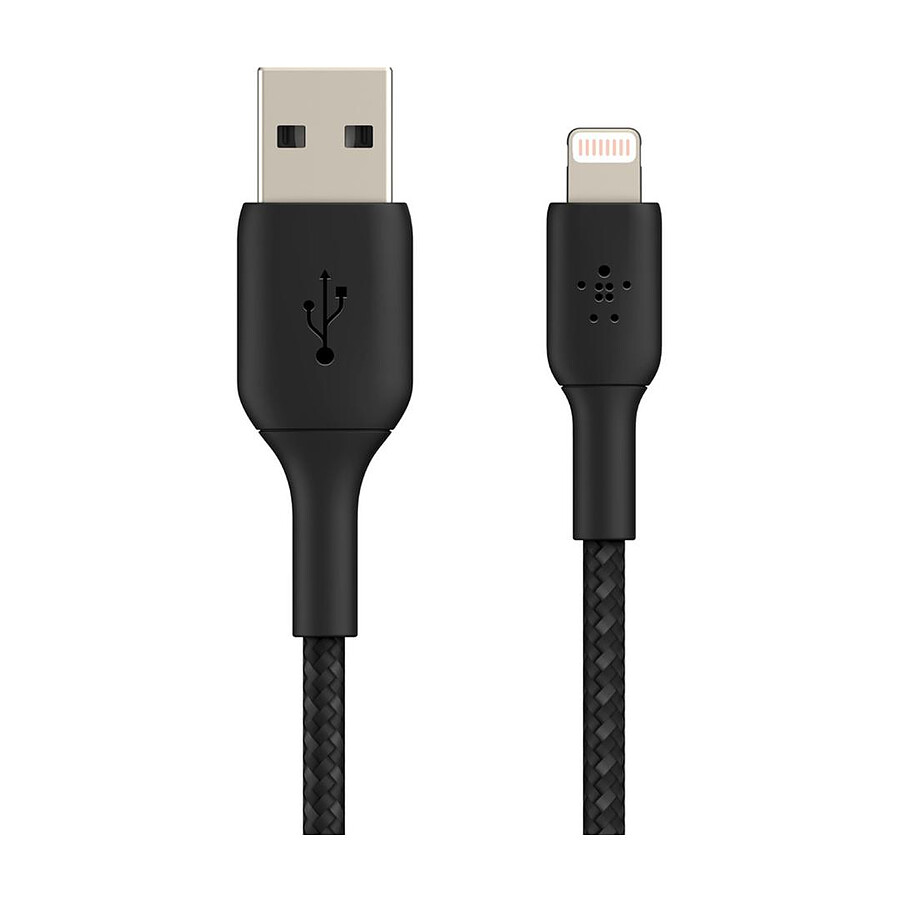 Belkin Câble USB-A vers Lightning MFI renforcé (noir) - 3 m