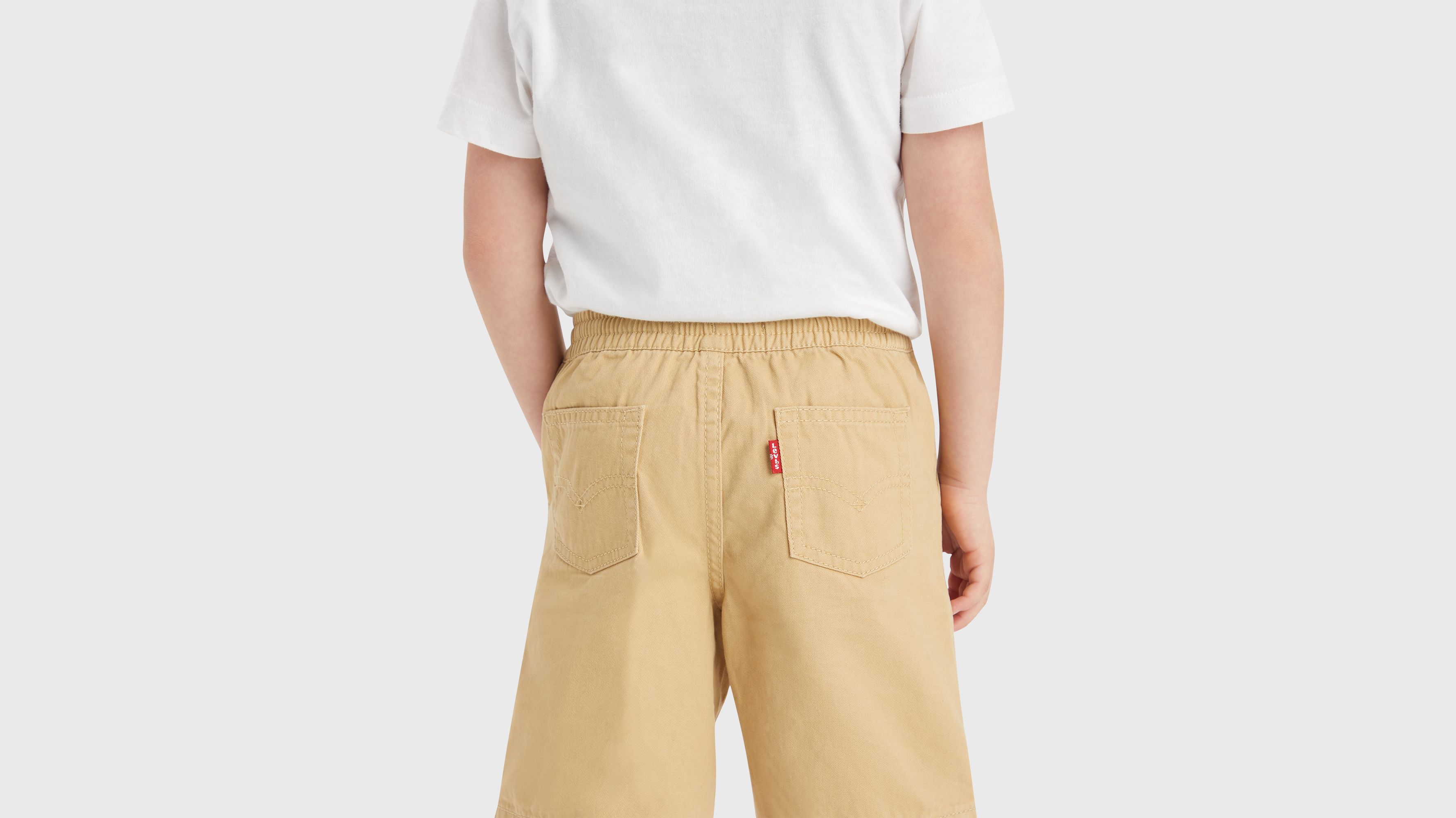 Short tissu taille élastique - Lark - Marron