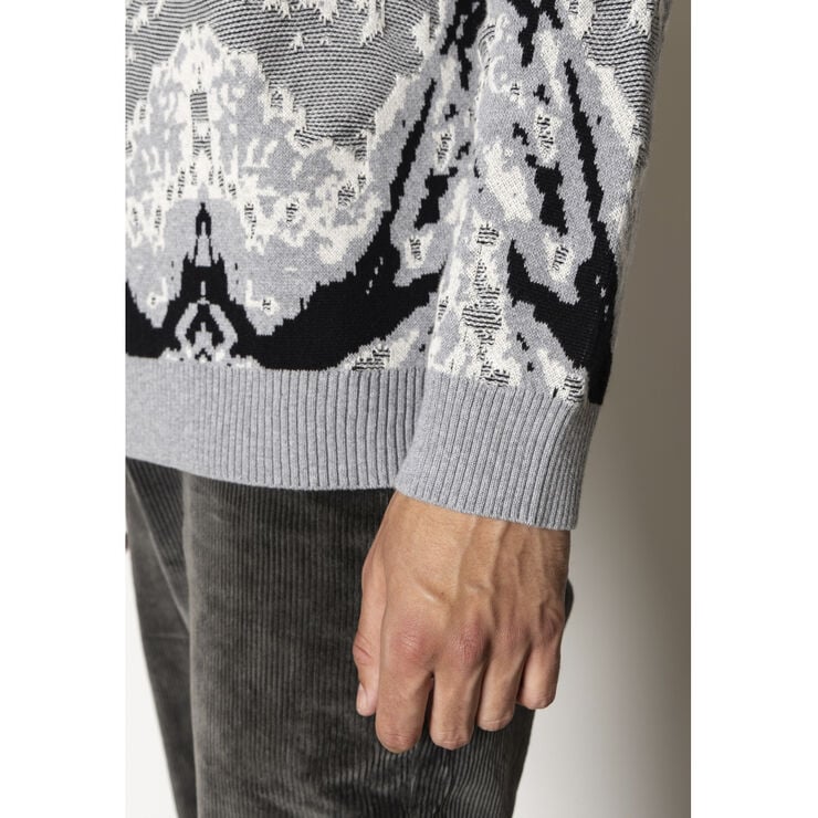 Clean Cut Copenhagen Tom Knit Ecru/grey