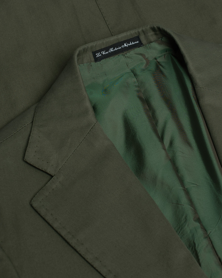 Orazio Luciano Cotton Suit Green 50