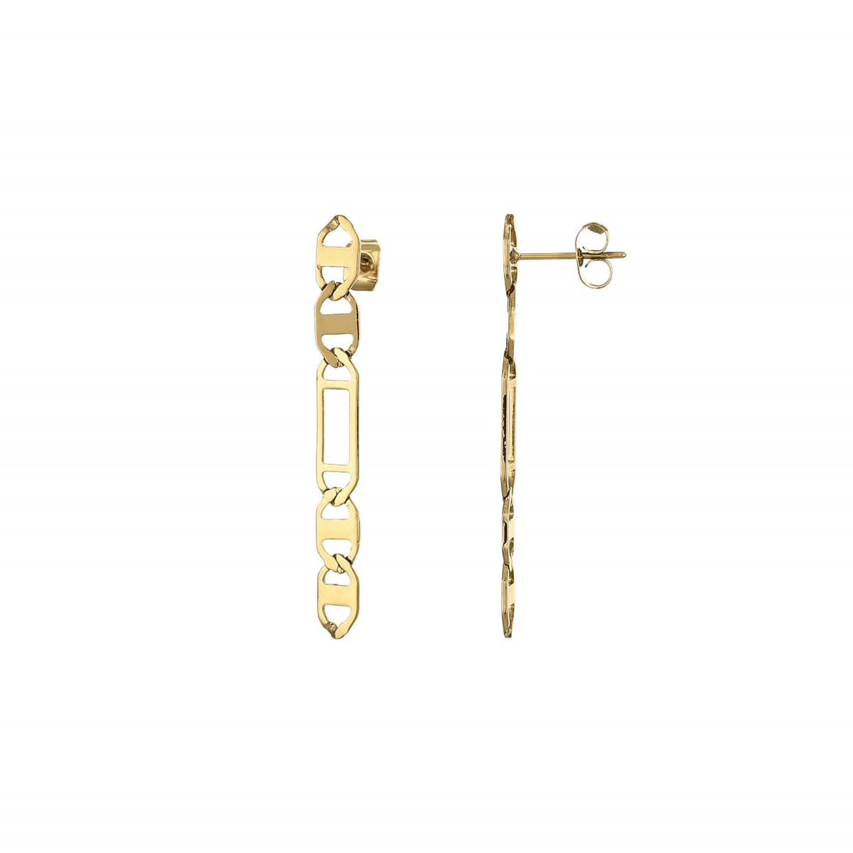 Boucles Joan acier doré or