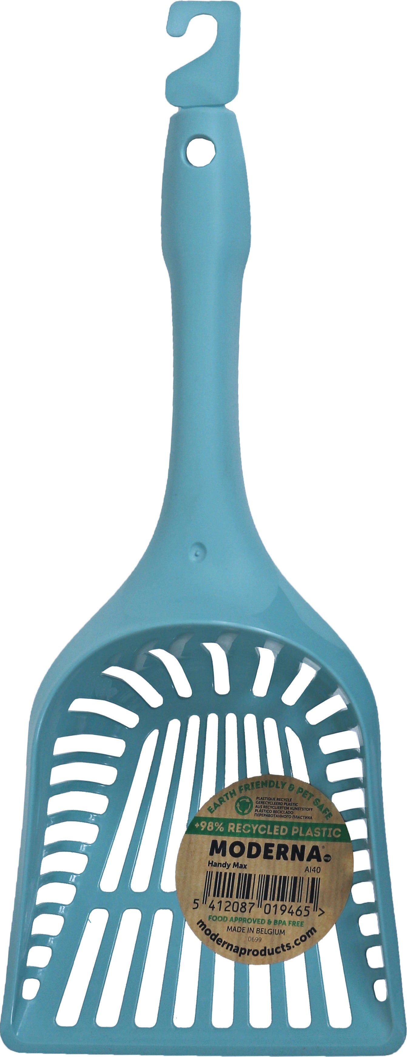 Moderna kattenbakschep Handy XL blauw 13,2 x 7,4 x 33,3 cm