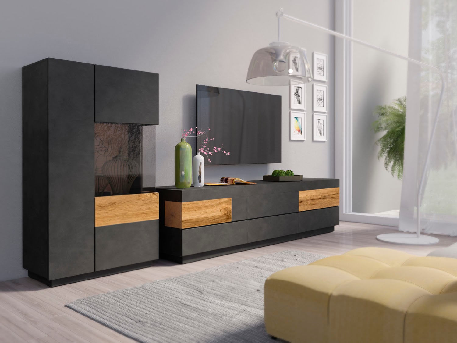 INOSIGN Wohnwand »Silke« Set, 2 Stk. tlg.
