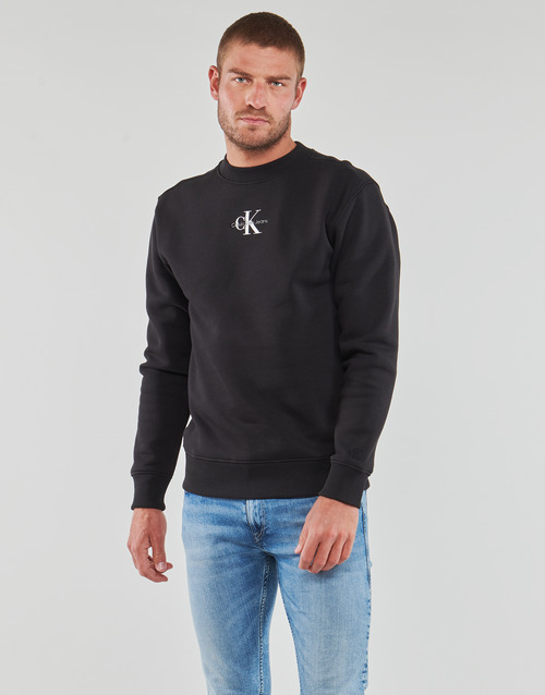 Calvin Klein Jeans - MONOLOGO CREW NECK - Noir