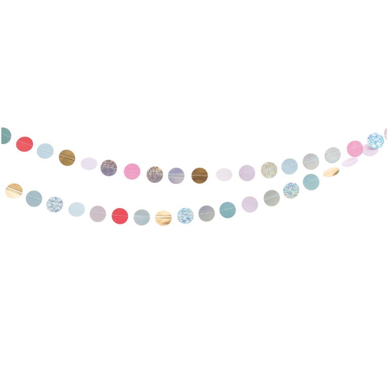 Kreis-Girlande aus Metallic-Papier