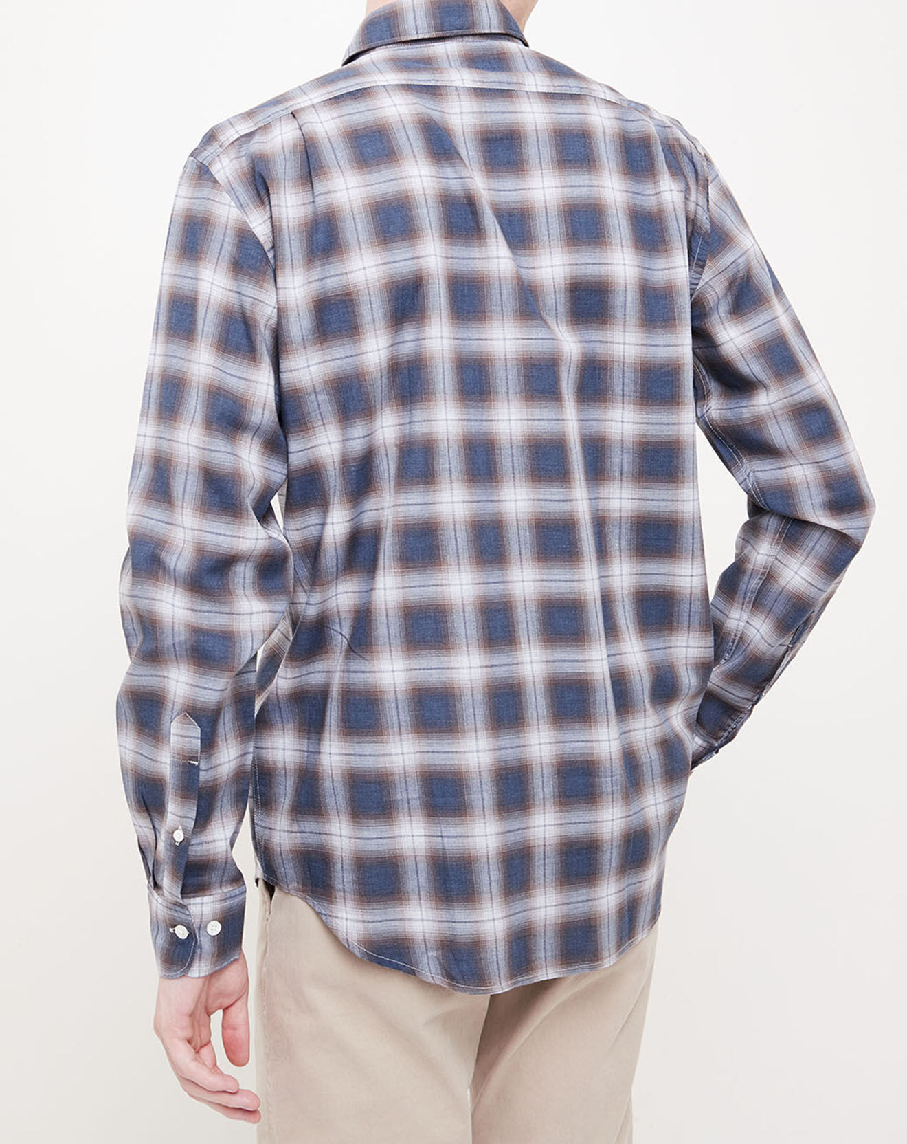 Hartford Chemise Regular Penn à carreaux bleu/beige