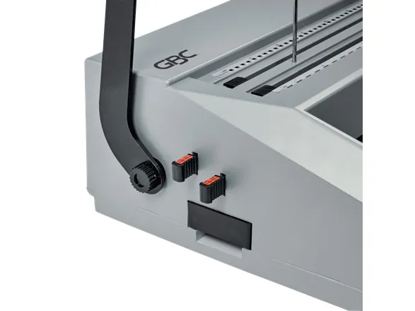 GBC MB20 MultiBind Heavy Duty Comb og Wire indbindingsmaskine, kapacitet 270 A4-ark Grå