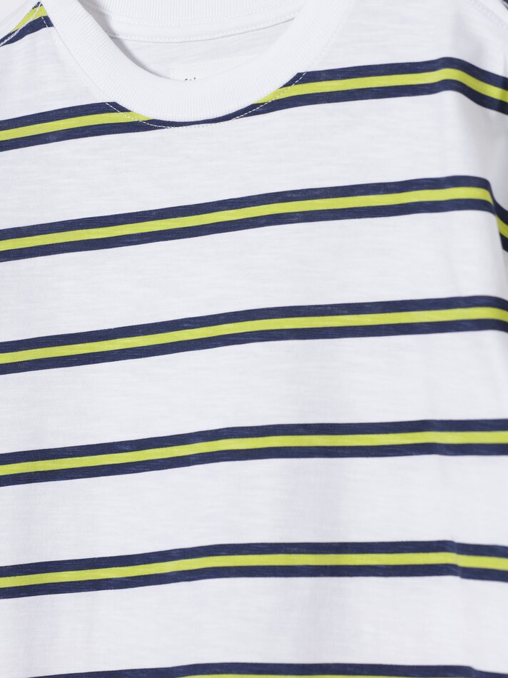 Camiseta listrada - Branca