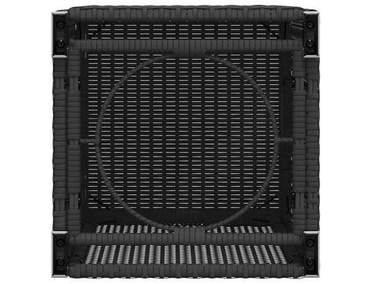 VIDAXL - Table d'appoint Table de couverture de bouteille de propane noir 40x40x60 cm